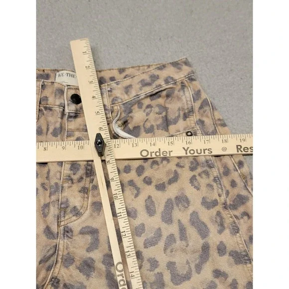 We The Free Leopard Print Jeans - Brown and Black - Picture 6 of 16